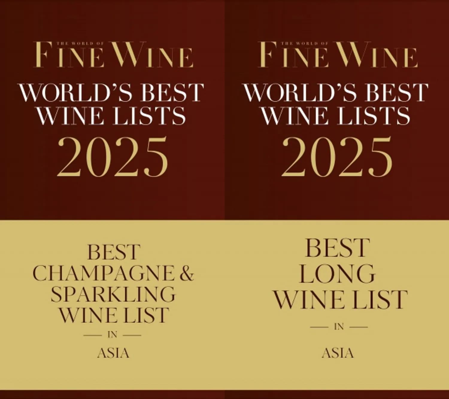 미쉐린 레스토랑 에빗 ‘World of Fine Wine Awards 2025’ 아시아 최고 스파클링·롱 와인 리스트 동시 선정… 세계적 레스토랑과 어깨 나란히