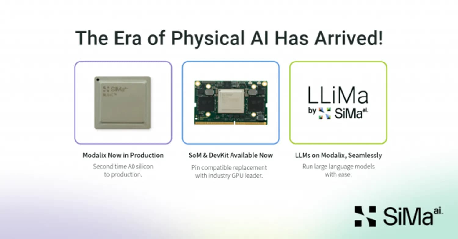 SiMa.ai, 차세대 피지컬 AI 전용 플랫폼 양산